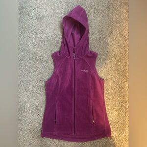 Columbia Maroon Fleece Vest